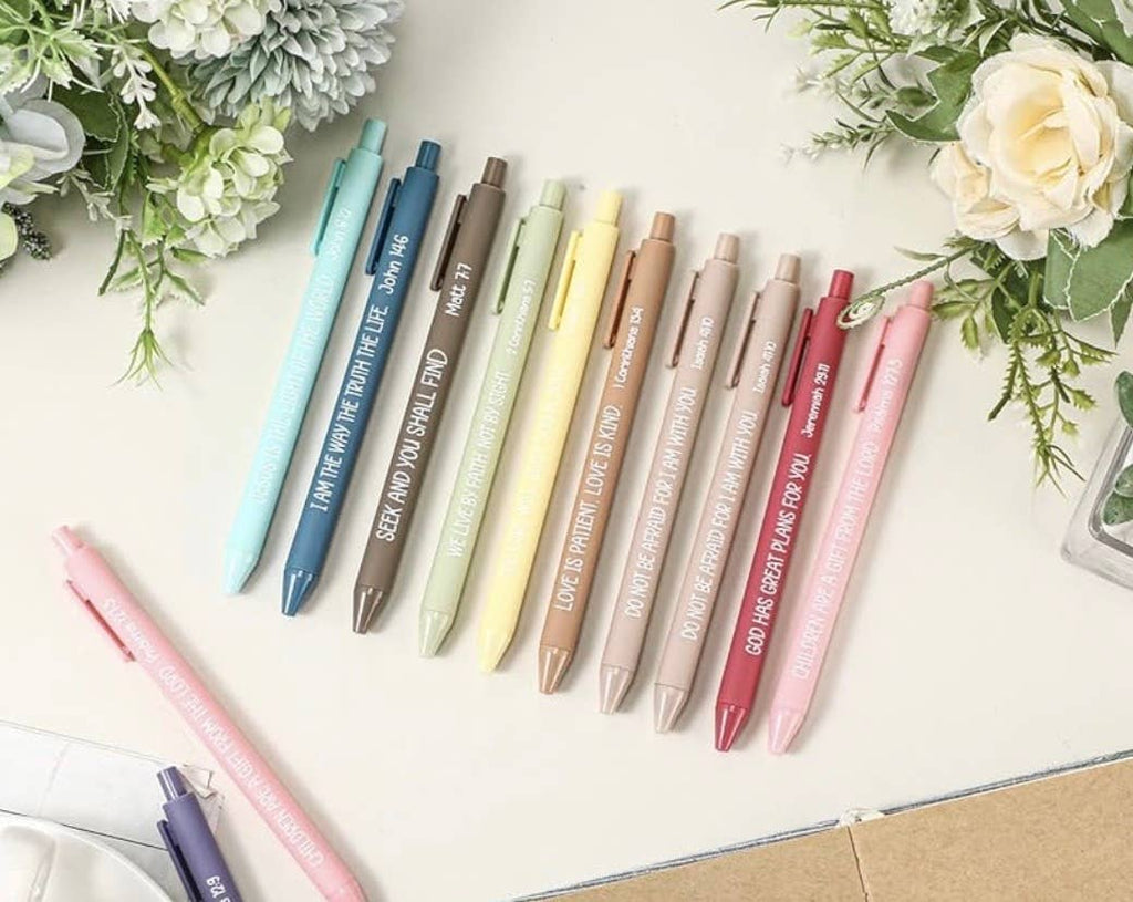 Christian Bible verse ballpoint pens