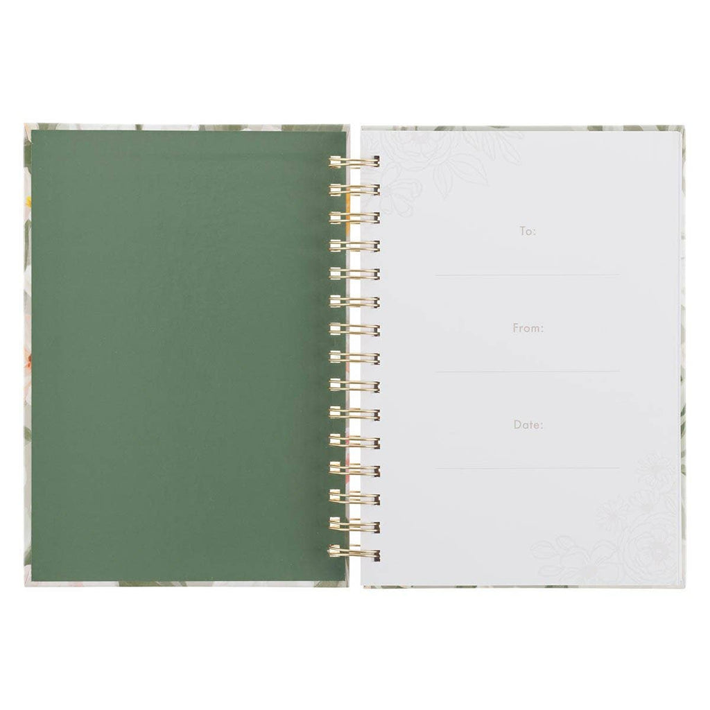 Journal Spiral-bound Green He Restores My Soul Ps. 23:3