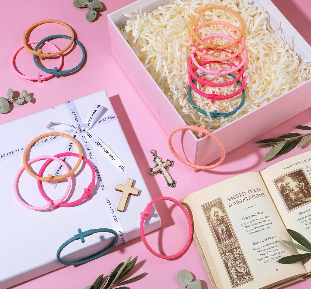 Silicone cross bracelets 