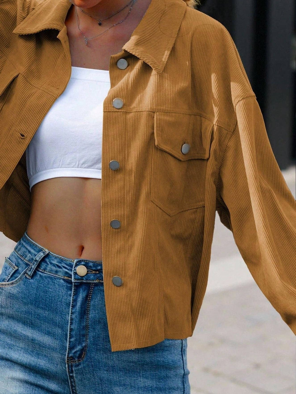 Oversized Corduroy Jacket