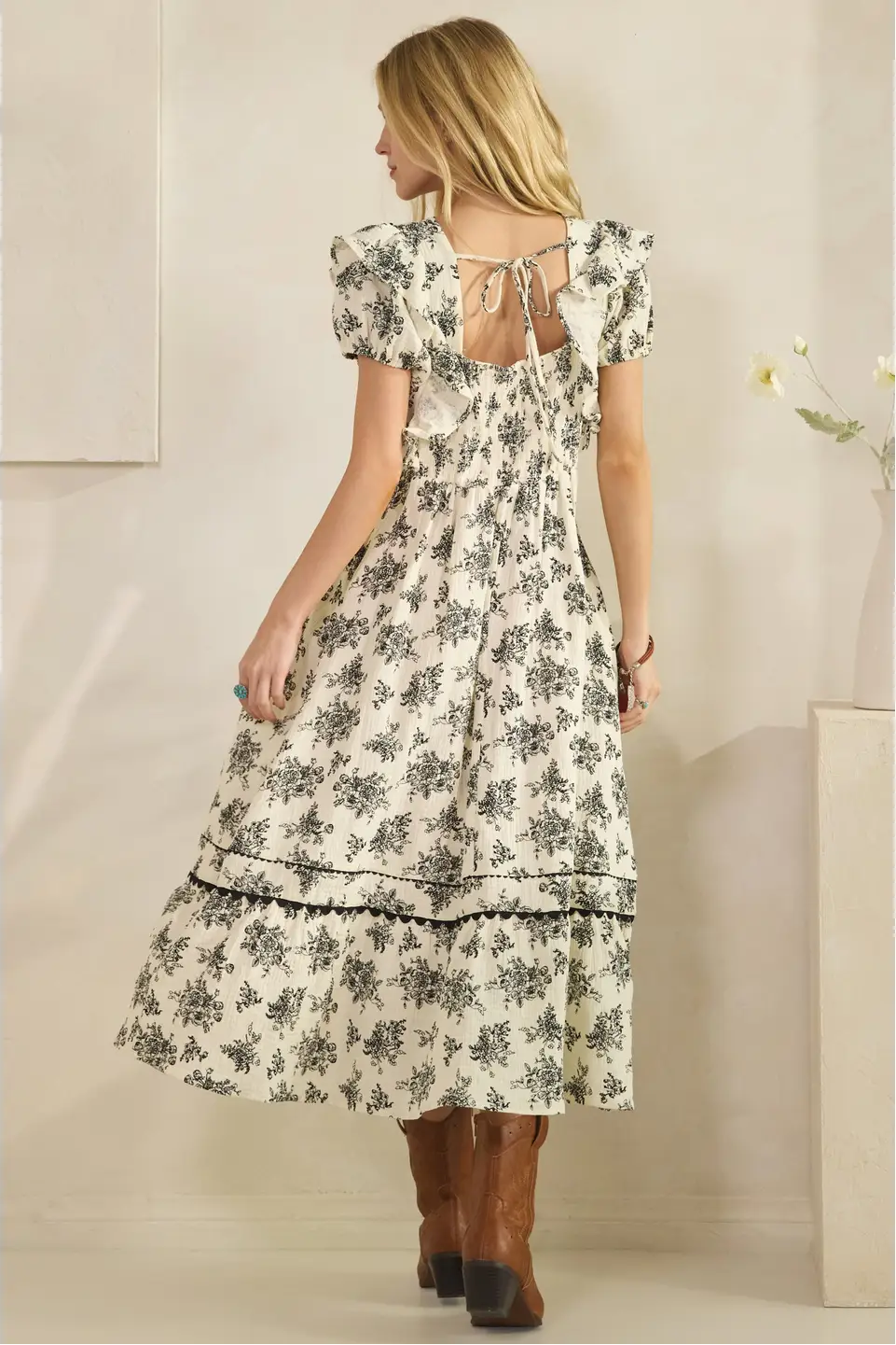 Midnight Prairie Lace Maxi Dress