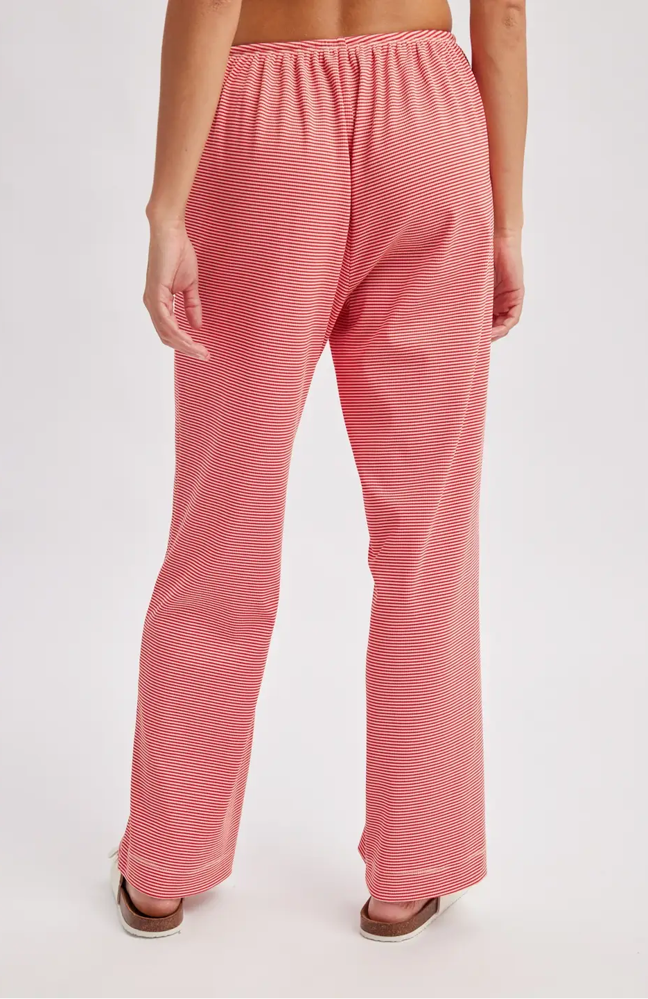 Striped Drawstring Knit Pants