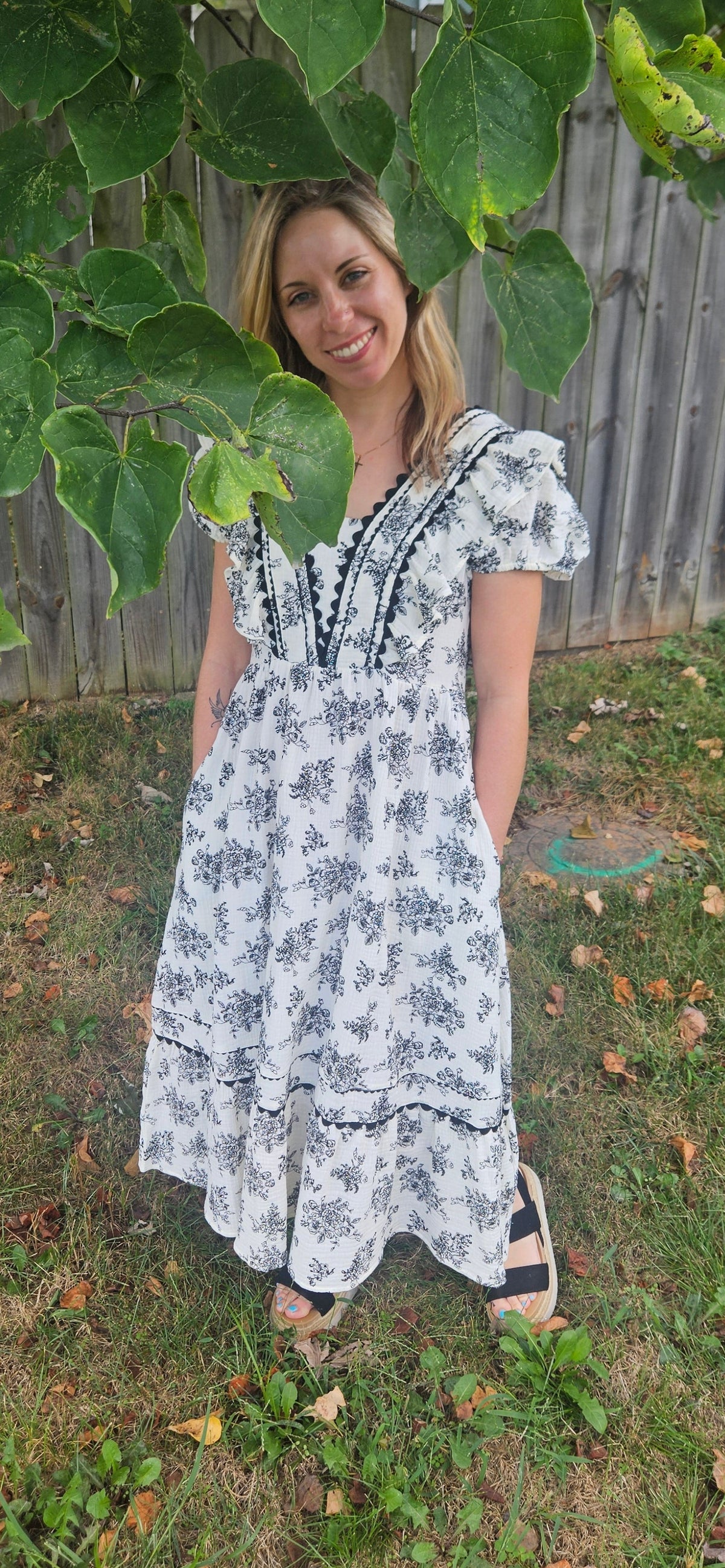 Midnight Prairie Lace Maxi Dress